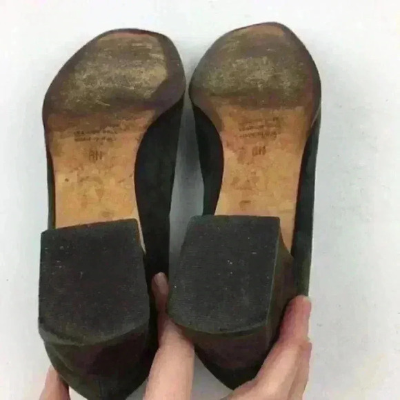 Talbots Heels Size 8 N Italian Suede Cap Toe - Picture 5 of 8